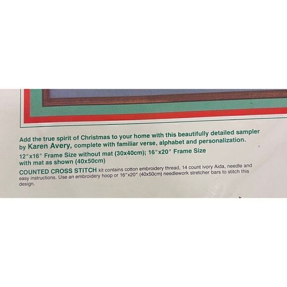 Dimensions “Blessed Nativity Sampler Sealed Vintage 1988 Rare - Picture 3 of 5